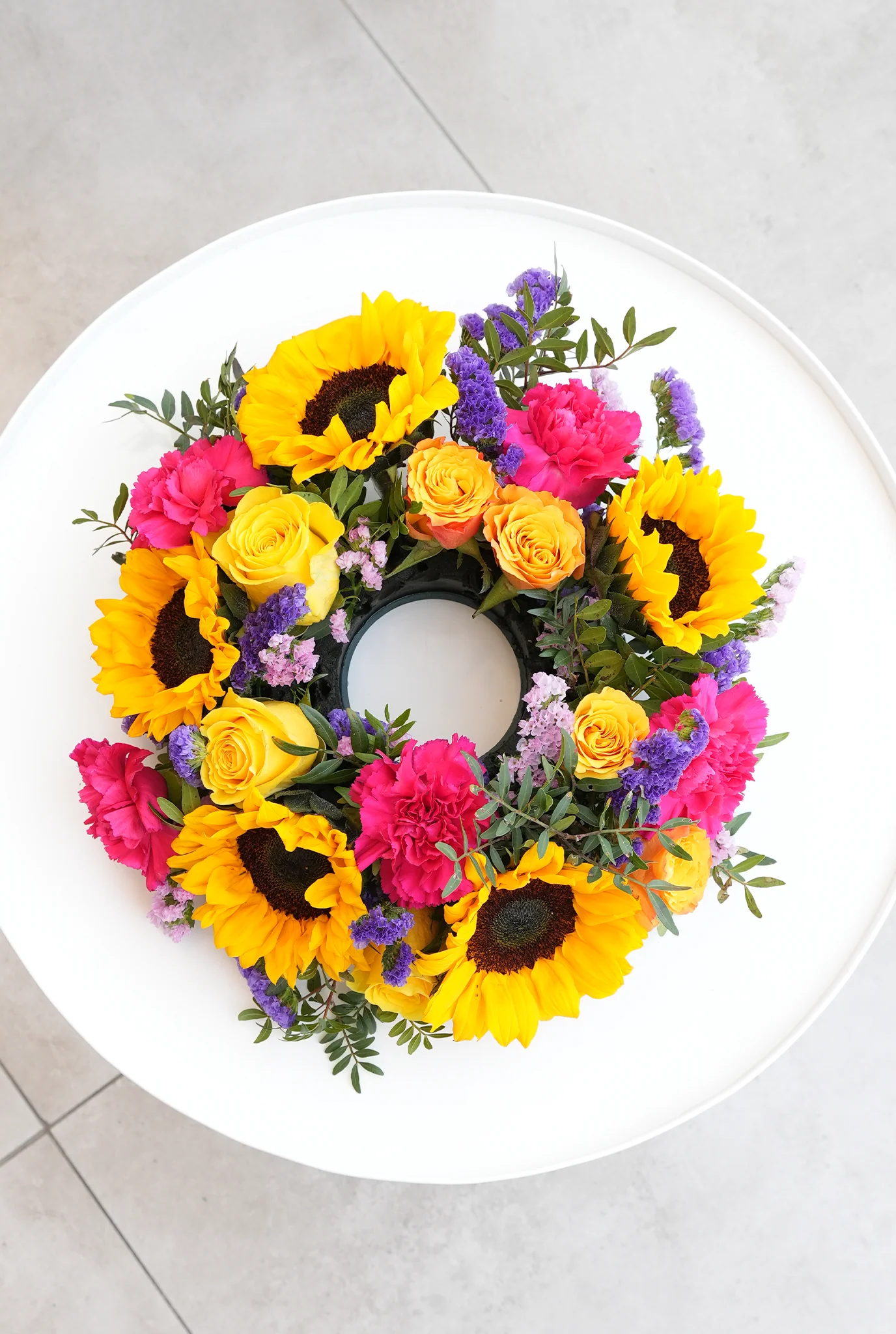 Vibrant Funeral Wreath - Image 12