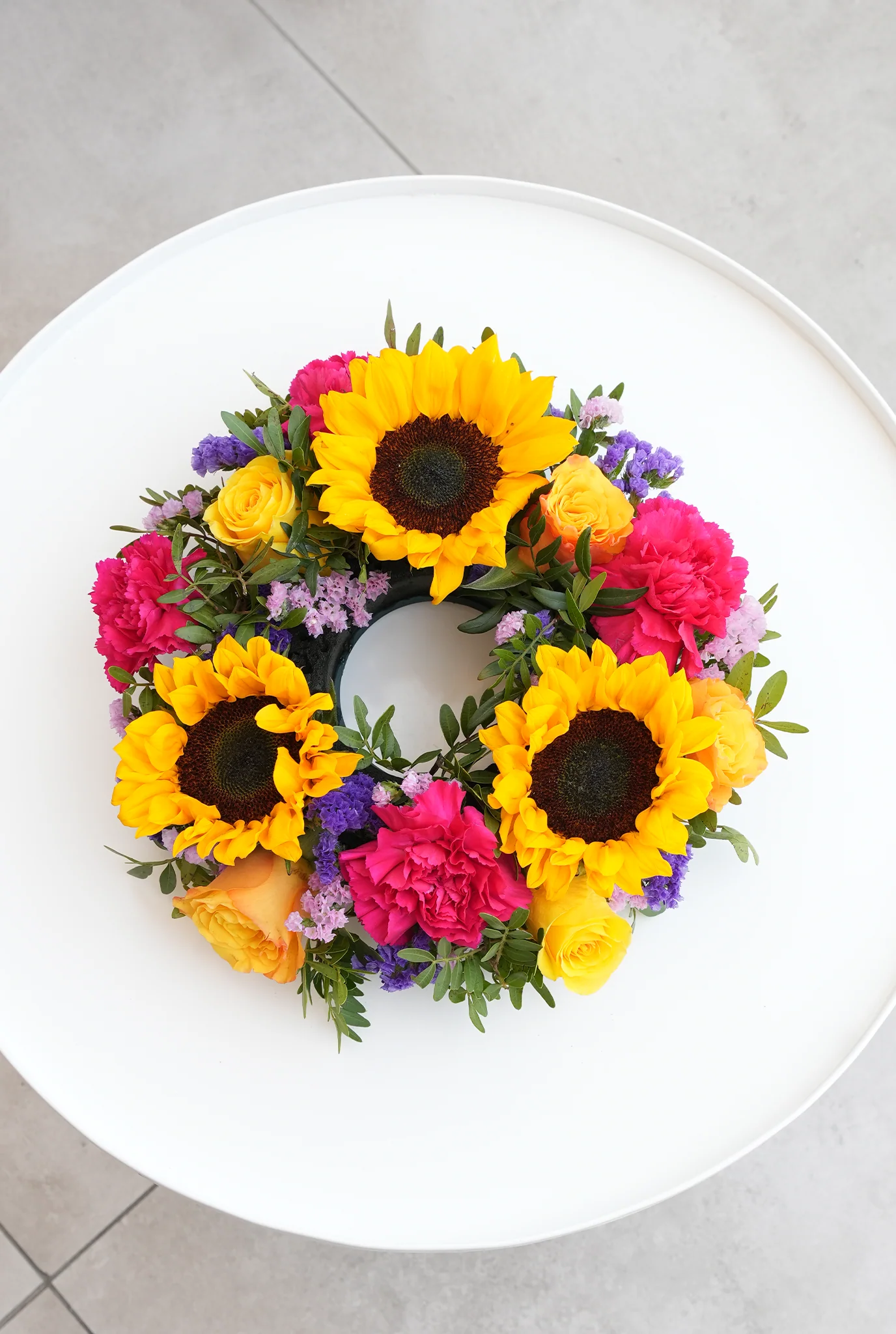 Vibrant Funeral Wreath - Image 3