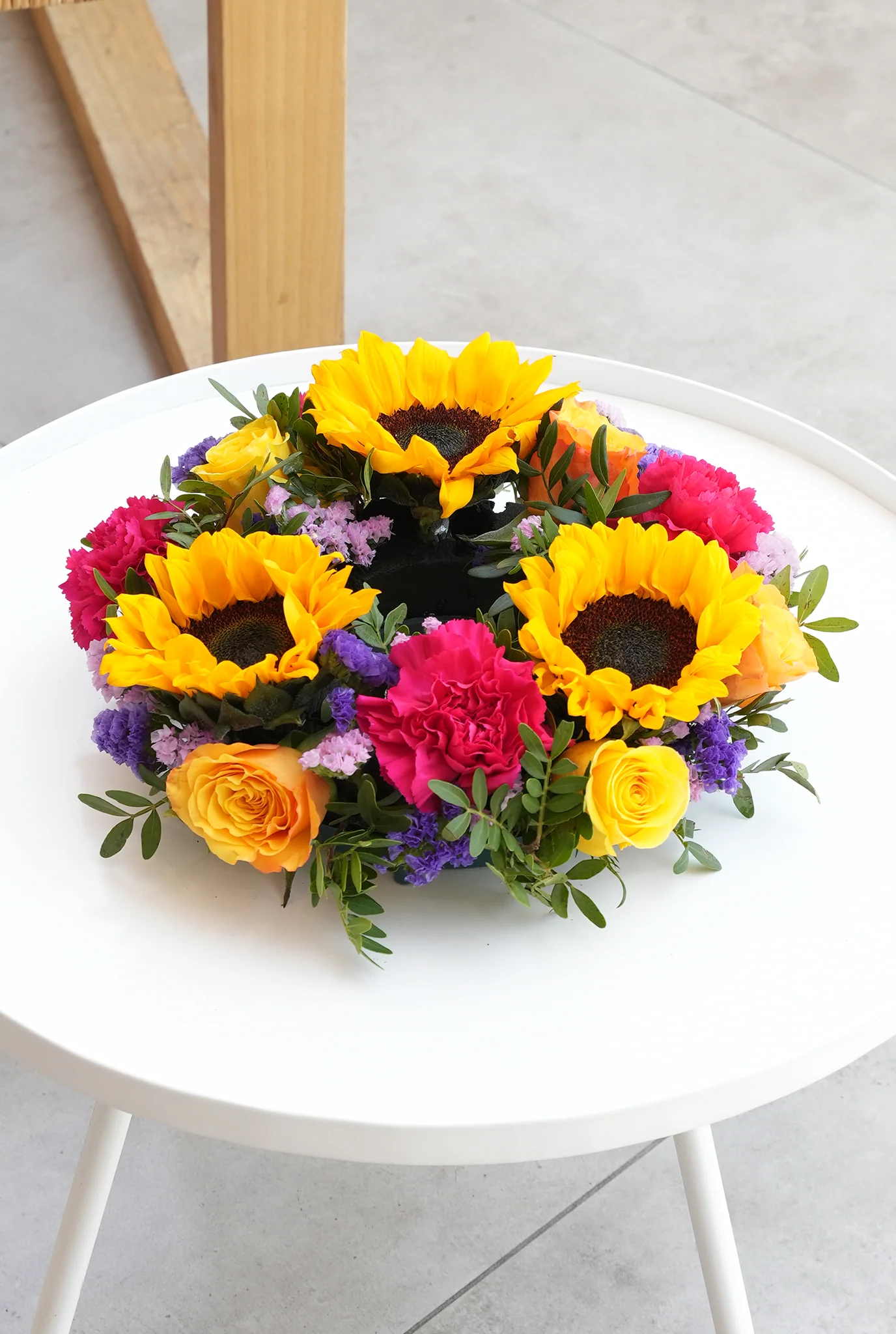 Vibrant Funeral Wreath - Image 4