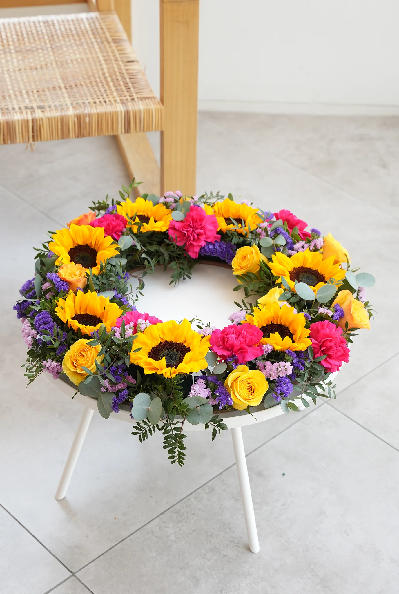 Vibrant Funeral Wreath - Image 6
